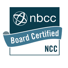 nbcc board certified badge for Muffy Ruben