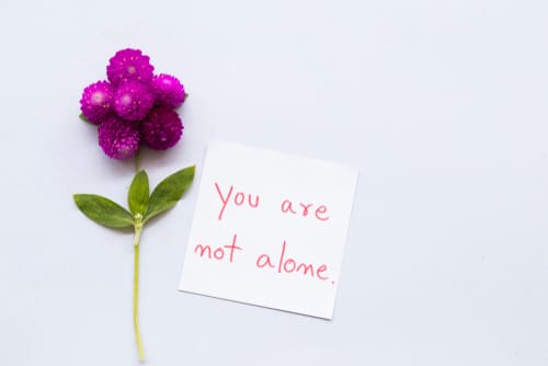You are not alone card